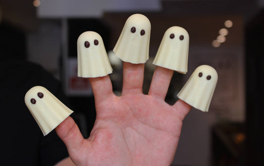 3 Mini White Ghosts - Collection Only
