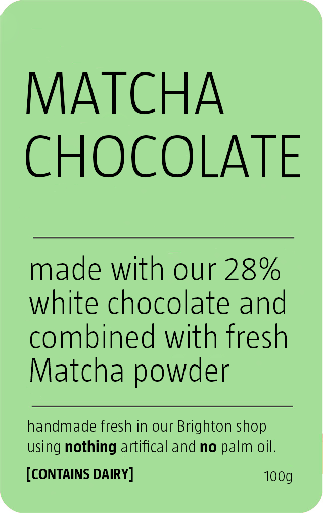 Matcha Chocolate Slab | Be Chocolat