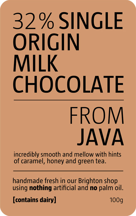 Javanese Milk Chocolate Slab | Be Chocolat