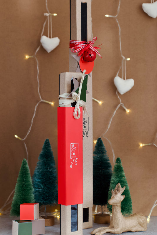 Long Christmas Chocolate Gift Box 250gr | Be Chocolat