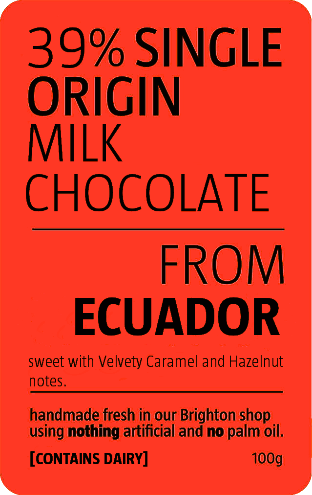 Ecuador Milk Chocolate Slab | Be Chocolat