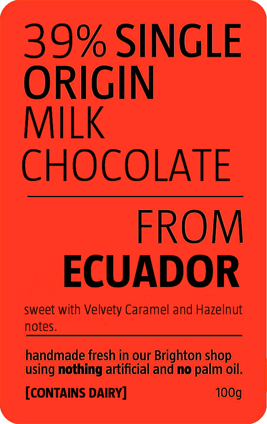 Ecuador Milk Chocolate Slab | Be Chocolat