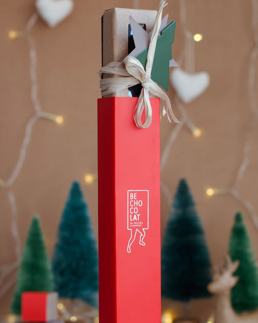 Long Christmas Chocolate Gift Box 150gr | Be Chocolat