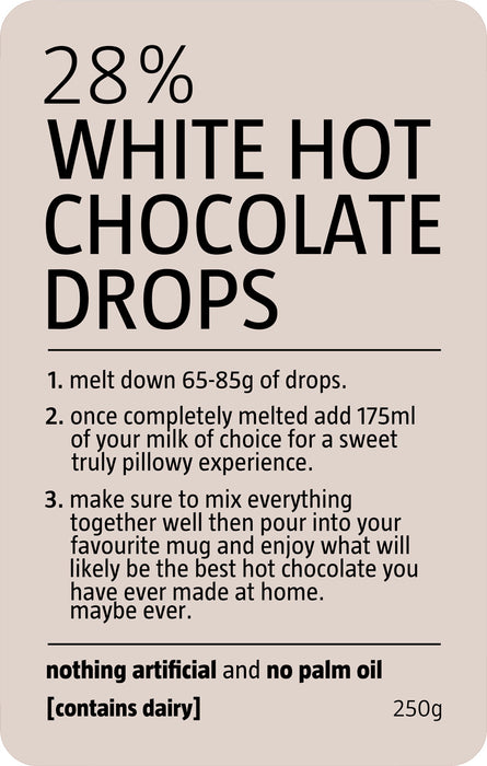 Bespoke White Hot Chocolate | Be Chocolat
