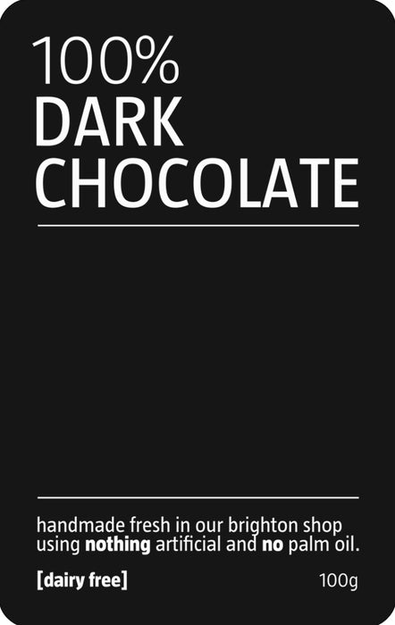100% Dark Chocolate Slab | Be Chocolat