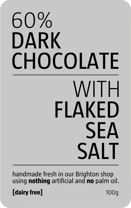 Sea Salt Dark Chocolate Slab | Be Chocolat