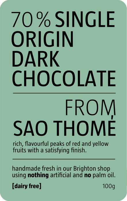 Sao Tome Dark Chocolate Slab | Be Chocolat